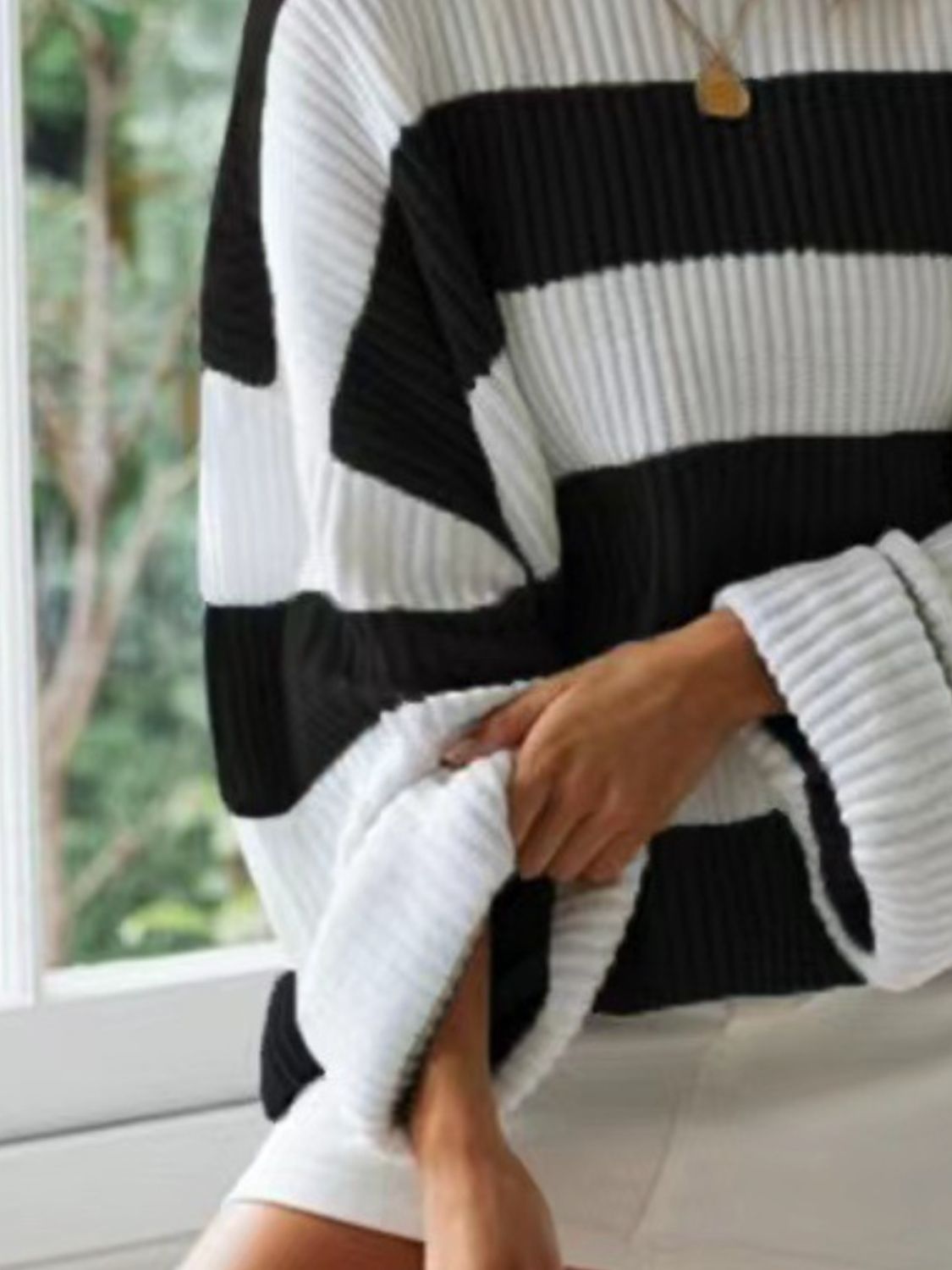 Round Neck Long Sleeve Sweater