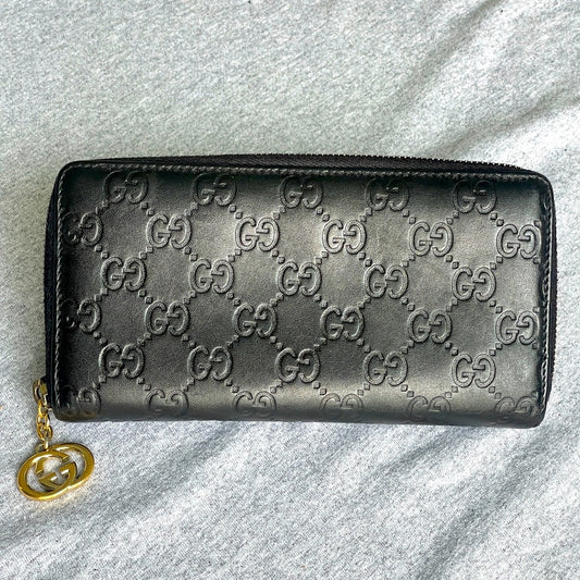 DEEP PURPLE GUCCI ICON GUCCI SIGNATURE WALLET