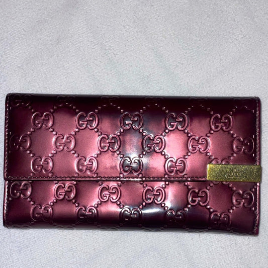 Vinyl Gucci Long Wallet