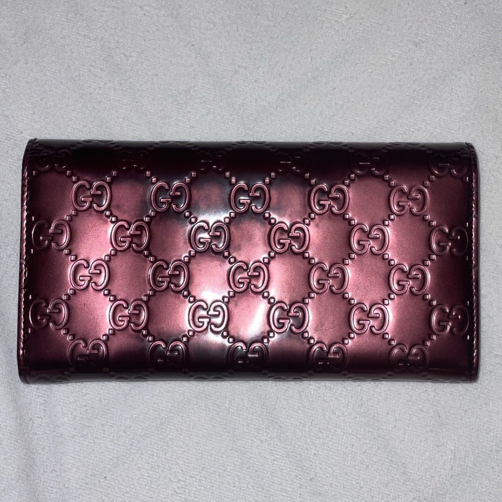 Vinyl Gucci Long Wallet